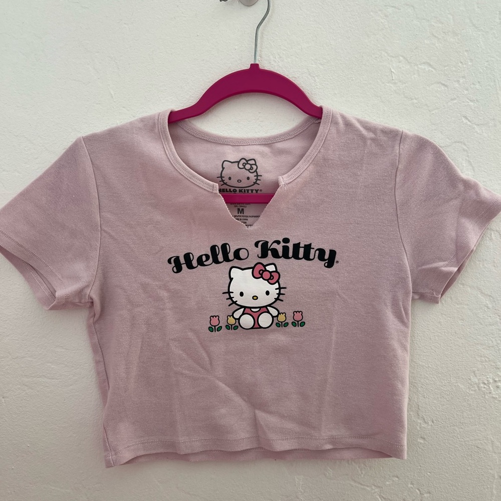Hello Kitty Light Pink Graphic Short Sleeve Tee